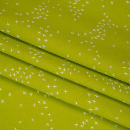 Printed Quilting Cotton by Ghazal Razavi for FIGO Studio - Pistachio Birds - Seasons Basics Collection Detail