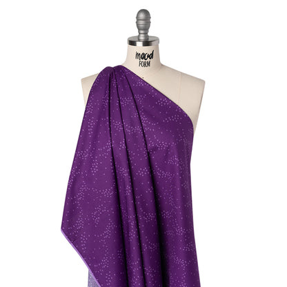 Printed Quilting Cotton by Ghazal Razavi for FIGO Studio - Purple Birds - Seasons Basics Collection