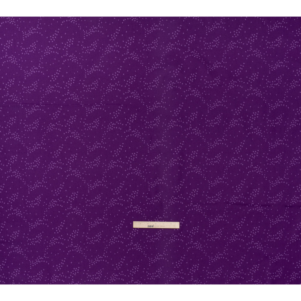 Printed Quilting Cotton by Ghazal Razavi for FIGO Studio - Purple Birds - Seasons Basics Collection - Full - Image 6 of 7