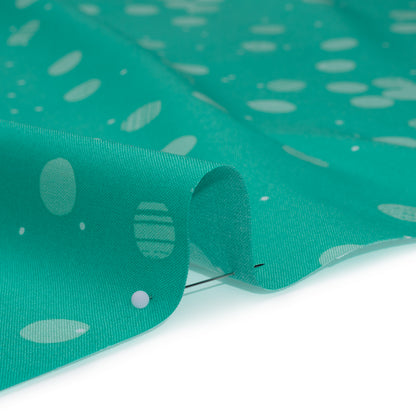 Printed Quilting Cotton by Ghazal Razavi for FIGO Studio - Mint Snow Textured Circles and Spots - Seasons Basics Collection
