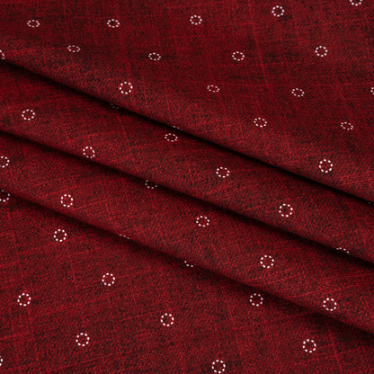 Printed Quilting Cotton by Ghazal Razavi for FIGO Studio - Wine Stitches Circles - Stash Collection