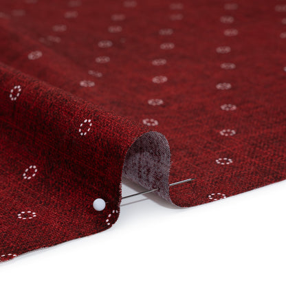 Printed Quilting Cotton by Ghazal Razavi for FIGO Studio - Wine Stitches Circles - Stash Collection