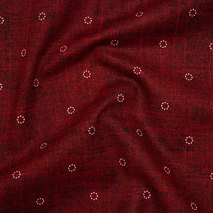 Printed Quilting Cotton by Ghazal Razavi for FIGO Studio - Wine Stitches Circles - Stash Collection