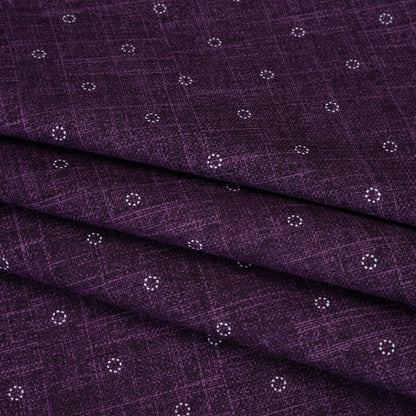 Printed Quilting Cotton by Ghazal Razavi for FIGO Studio - Purple Stitches Circles - Stash Collection Detail