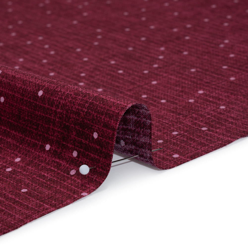 Printed Quilting Cotton by Ghazal Razavi for FIGO Studio - Berry Stripe Dot - Stash Collection - Full