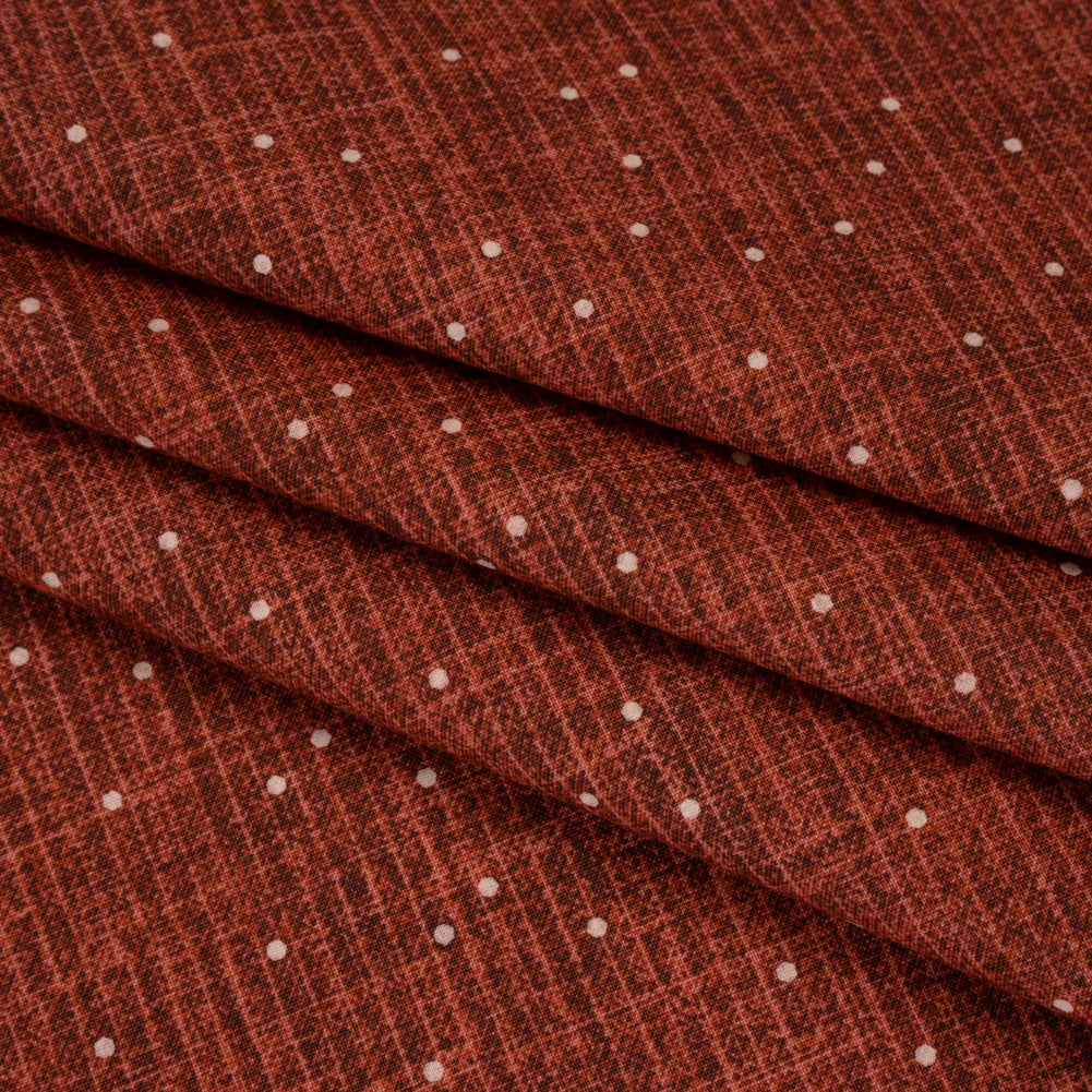 Printed Quilting Cotton by Ghazal Razavi for FIGO Studio - Rust Stripe Dot - Stash Collection Detail