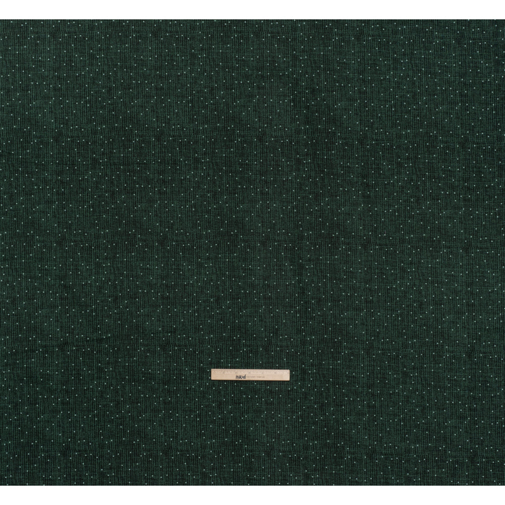 Printed Quilting Cotton by Ghazal Razavi for FIGO Studio - Emerald Stripe Dot - Stash Collection - Full - Image 4 of 6