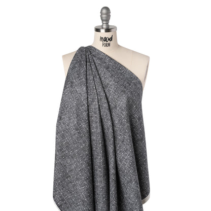 Printed Quilting Cotton by Ghazal Razavi for FIGO Studio - Steel Stripe Dot - Stash Collection