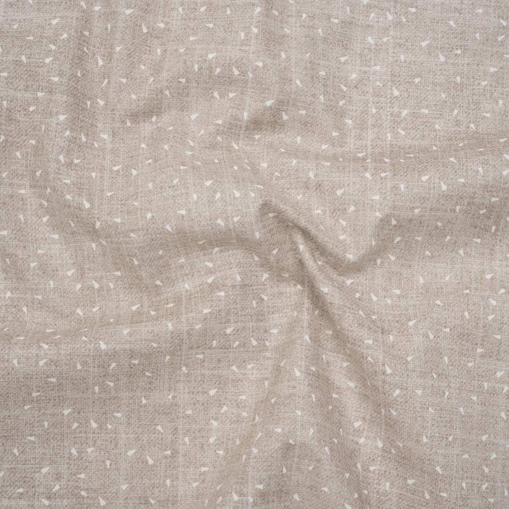 Printed Quilting Cotton by Ghazal Razavi for FIGO Studio - Linen Triangles and Texture - Stash Collection
