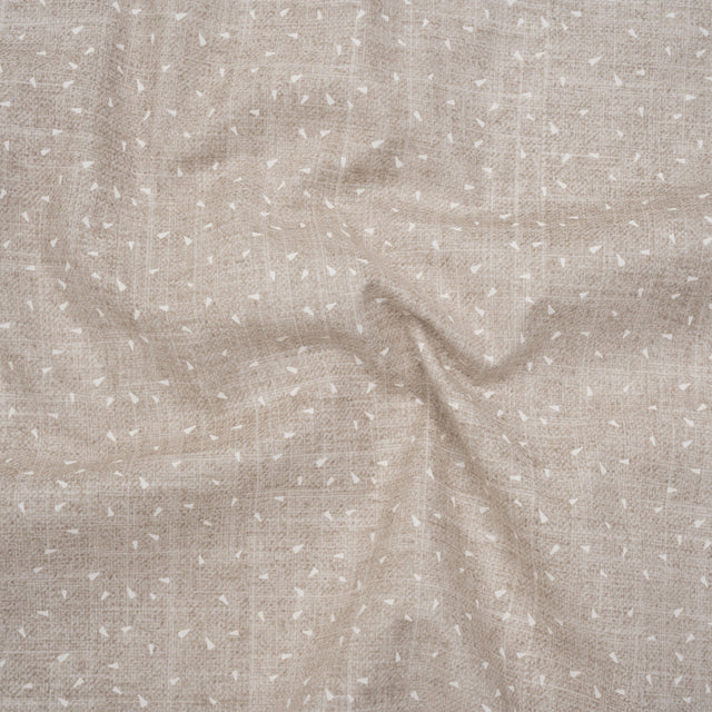 Printed Quilting Cotton by Ghazal Razavi for FIGO Studio - Linen Triangles and Texture - Stash Collection