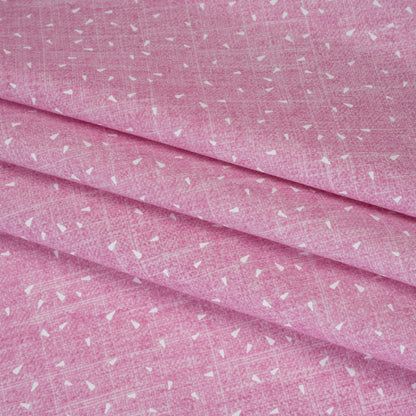 Printed Quilting Cotton by Ghazal Razavi for FIGO Studio - Pink Triangles and Texture - Stash Collection Detail