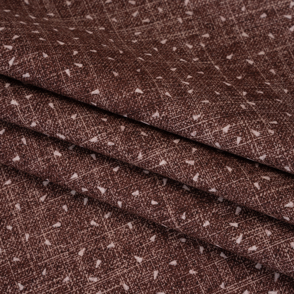 Printed Quilting Cotton by Ghazal Razavi for FIGO Studio - Chocolate Triangles and Texture - Stash Collection - Detail
