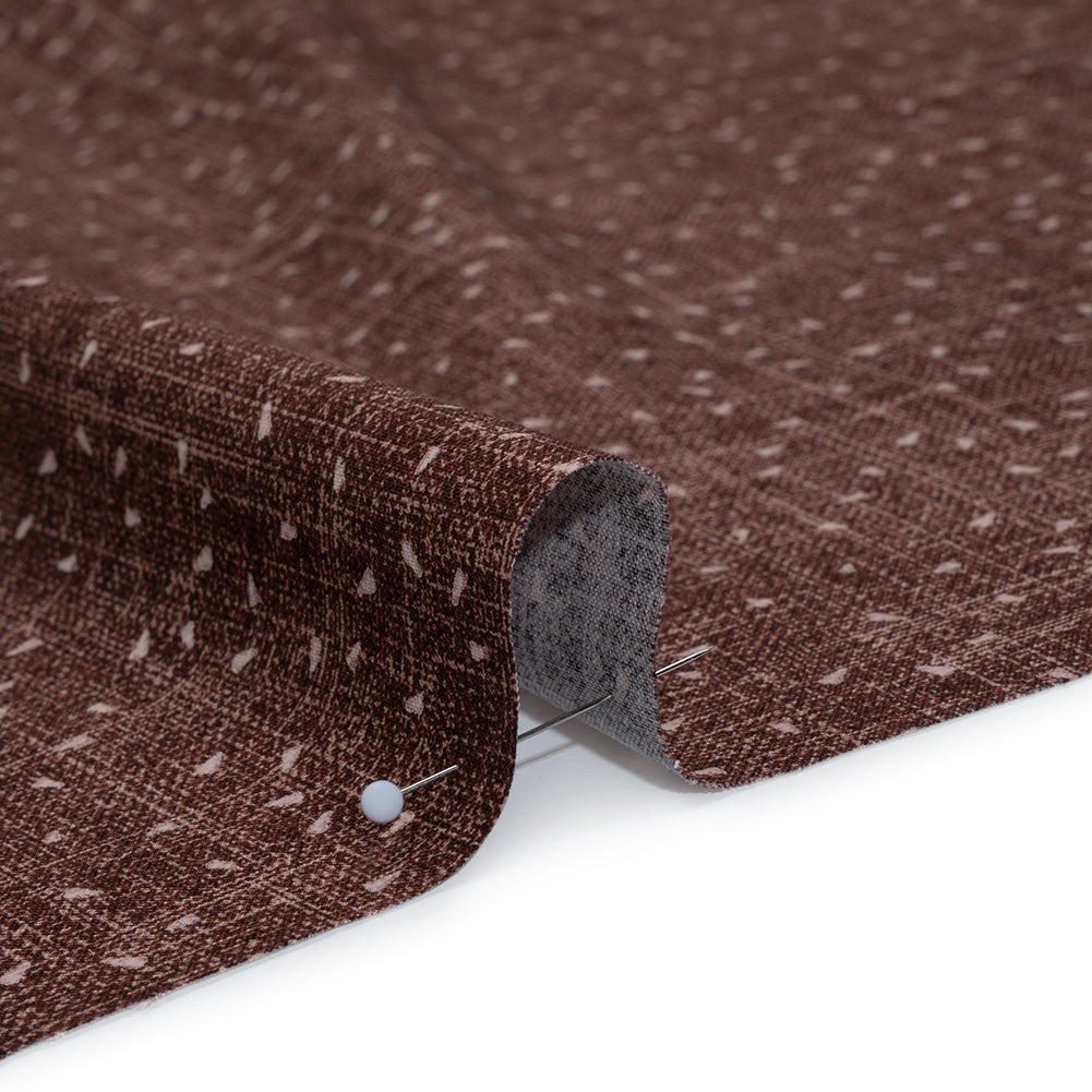Printed Quilting Cotton by Ghazal Razavi for FIGO Studio - Chocolate Triangles and Texture - Stash Collection - Full - Image 4 of 7