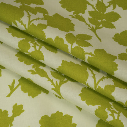 Printed Quilting Cotton by Heather Bailey for FIGO Studio - Olive Bramble Floral Silhouettes - Pop Sugar Collection