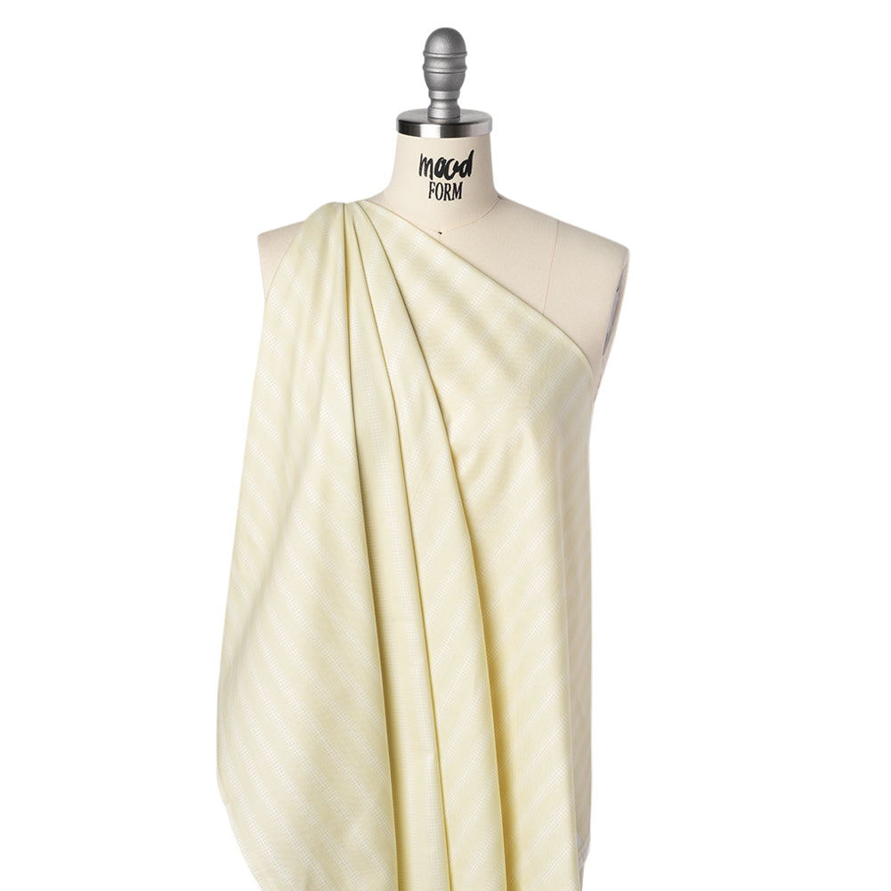 Printed Quilting Cotton by Heather Bailey for FIGO Studio - Ivory Dot Stripe - Pop Sugar Collection Folded