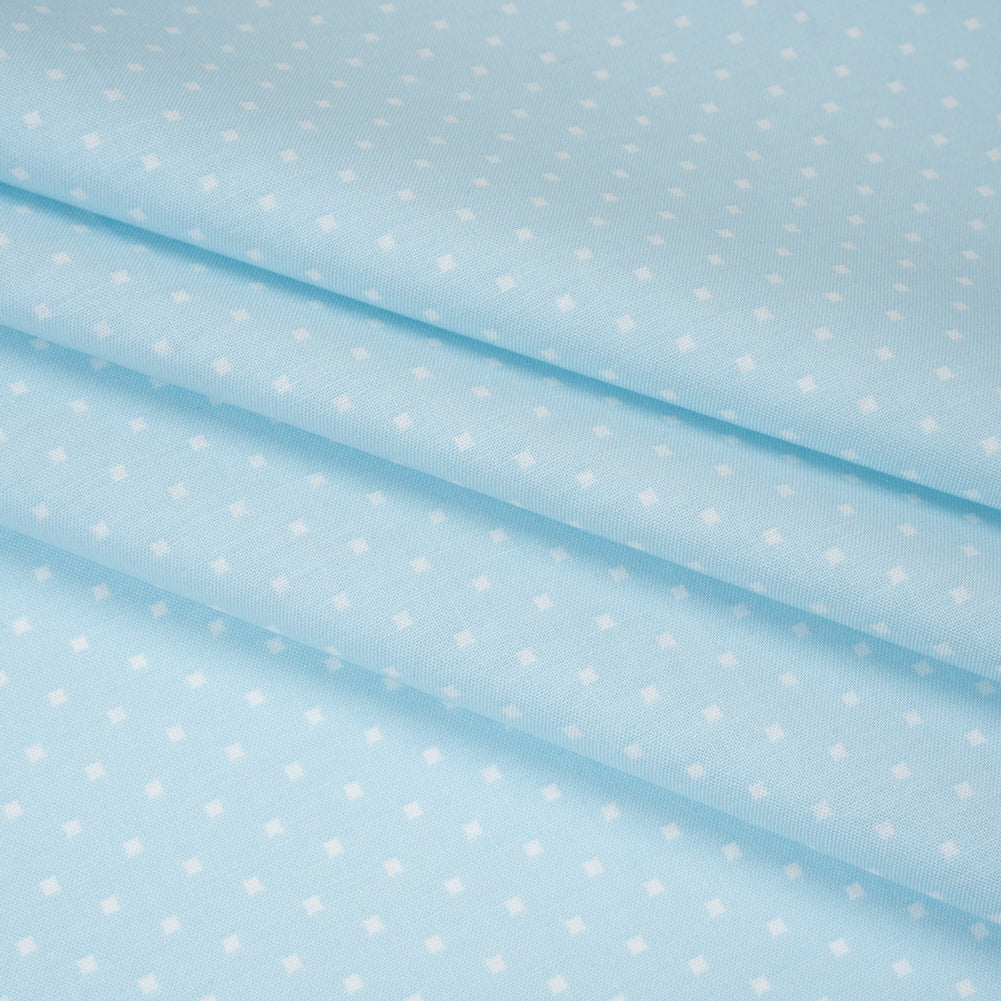 Printed Quilting Cotton by Heather Bailey for FIGO Studio - Sky Lottie Dot Square Polka Dots - Pop Sugar Collection Detail