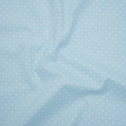 Printed Quilting Cotton by Heather Bailey for FIGO Studio - Sky Lottie Dot Square Polka Dots - Pop Sugar Collection Drape
