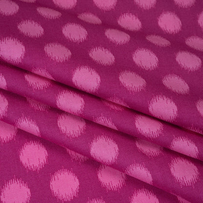 Printed Quilting Cotton by Heather Bailey for FIGO Studio - Violet Top Dot Ikat Polka Dots - Pop Sugar Collection