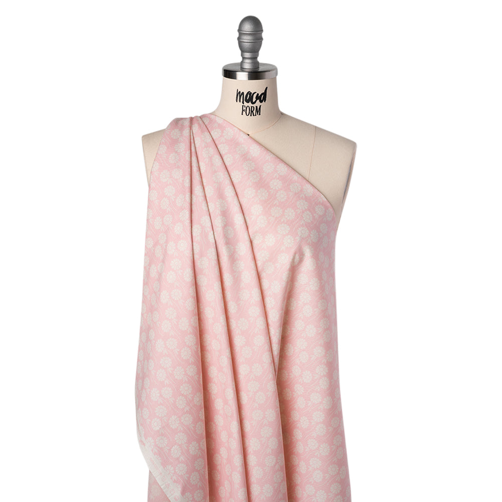 Printed Quilting Cotton by Heather Bailey for FIGO Studio - Blush Upsy Daisy Floral - Pop Sugar Collection Folded