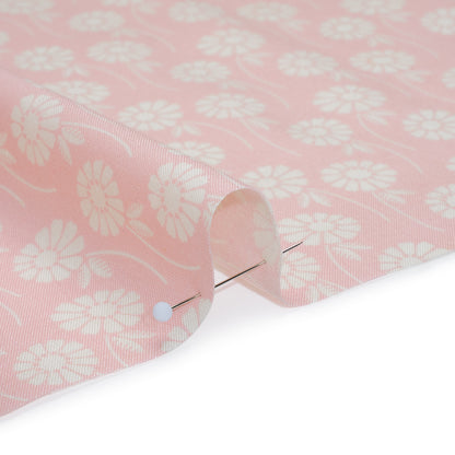 Printed Quilting Cotton by Heather Bailey for FIGO Studio - Blush Upsy Daisy Floral - Pop Sugar Collection Full