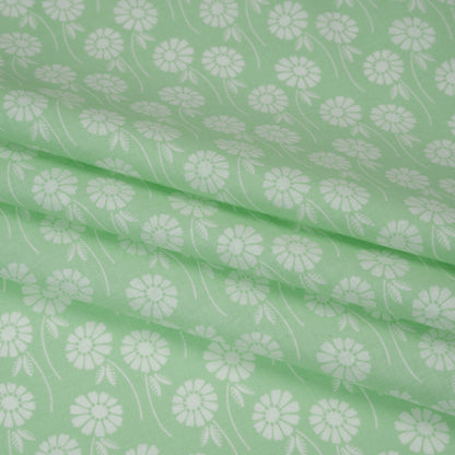 Printed Quilting Cotton by Heather Bailey for FIGO Studio - Aqua Upsy Daisy Floral - Pop Sugar Collection