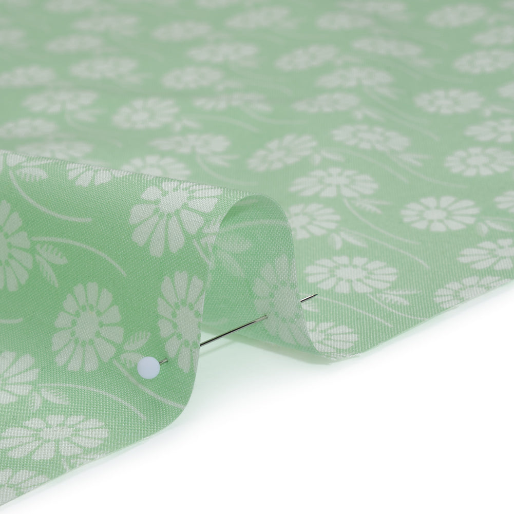 Printed Quilting Cotton by Heather Bailey for FIGO Studio - Aqua Upsy Daisy Floral - Pop Sugar Collection - Full
