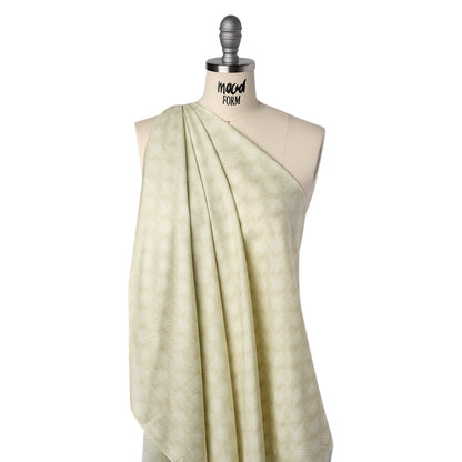 Printed Quilting Cotton by Heather Bailey for FIGO Studio - Dove Woven Grid Lines - Pop Sugar Collection Folded