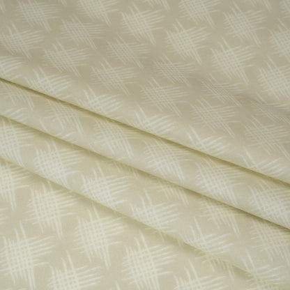 Printed Quilting Cotton by Heather Bailey for FIGO Studio - Dove Woven Grid Lines - Pop Sugar Collection Detail