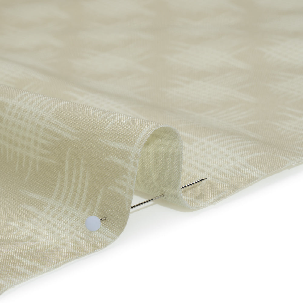 Printed Quilting Cotton by Heather Bailey for FIGO Studio - Dove Woven Grid Lines - Pop Sugar Collection Full
