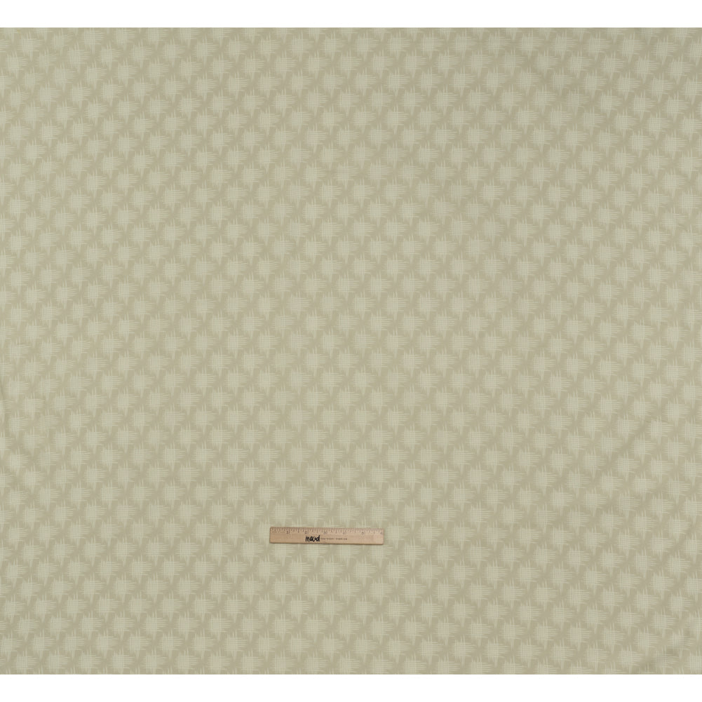 Printed Quilting Cotton by Heather Bailey for FIGO Studio - Dove Woven Grid Lines - Pop Sugar Collection - Full - Image 5 of 6
