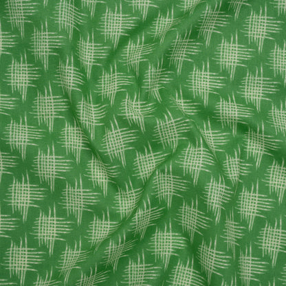 Printed Quilting Cotton by Heather Bailey for FIGO Studio - Jade Woven Grid Lines- Pop Sugar Collection