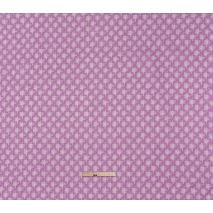 Printed Quilting Cotton by Heather Bailey for FIGO Studio - Lavender Woven Grid Lines- Pop Sugar Collection