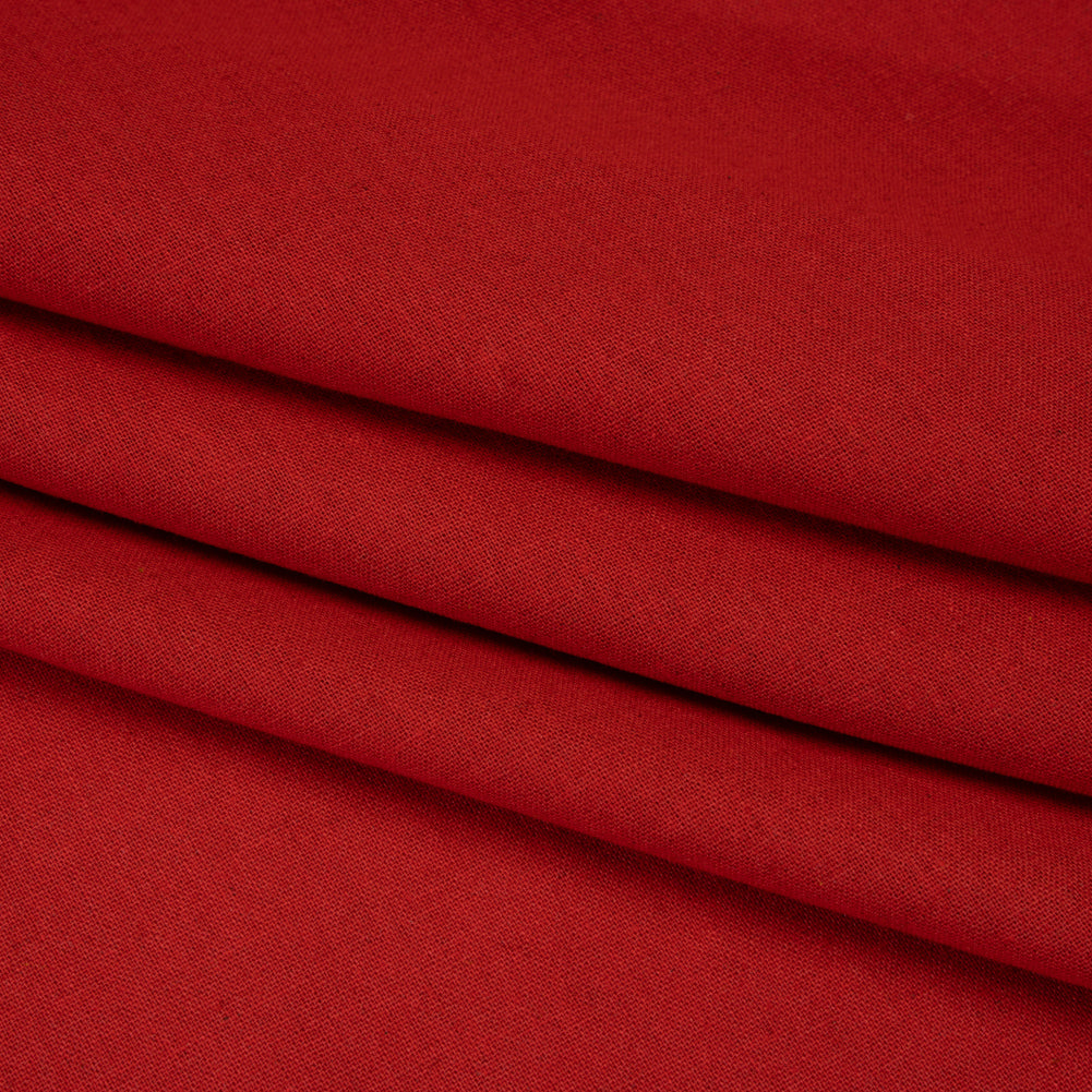 Cotton and Linen Quilting Woven by FIGO Studio - Red - Tint Collection