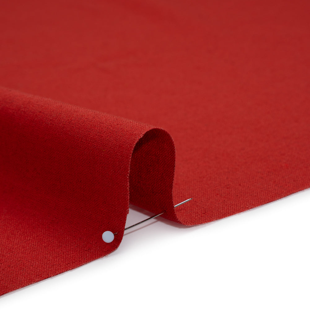 Cotton and Linen Quilting Woven by FIGO Studio - Red - Tint Collection