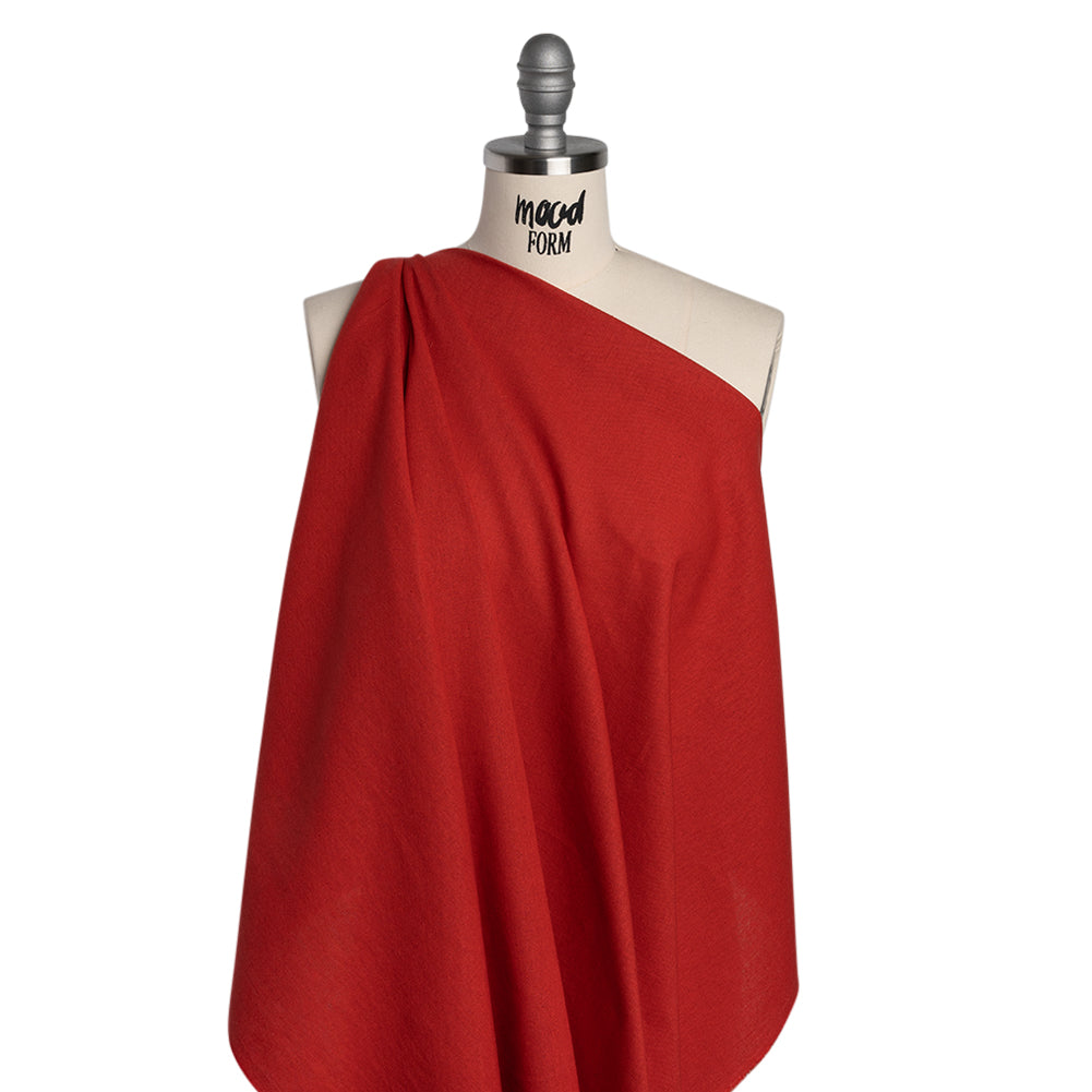 Cotton and Linen Quilting Woven by FIGO Studio - Red - Tint Collection