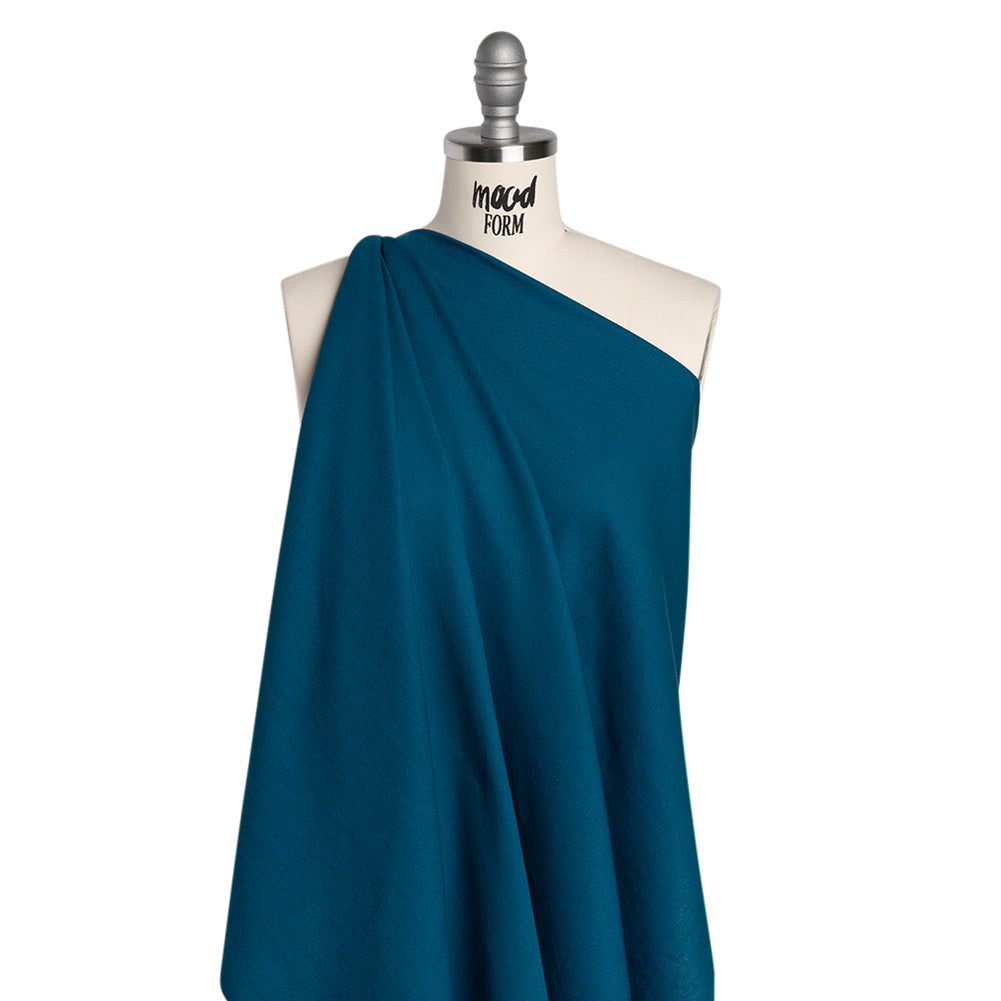 Cotton and Linen Quilting Woven by FIGO Studio - Teal - Tint Collection