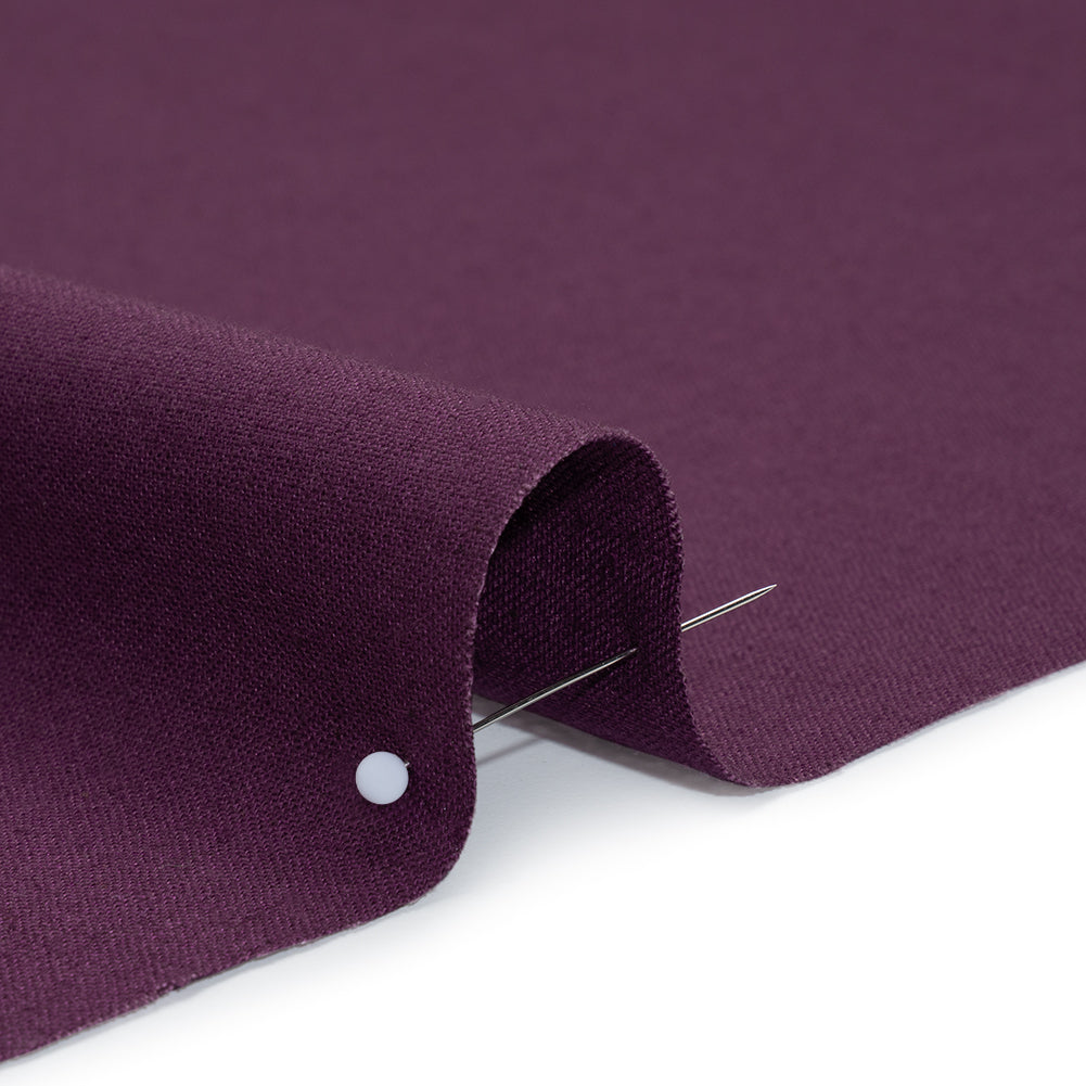 Cotton and Linen Quilting Woven by FIGO Studio - Purple - Tint Collection - Detail