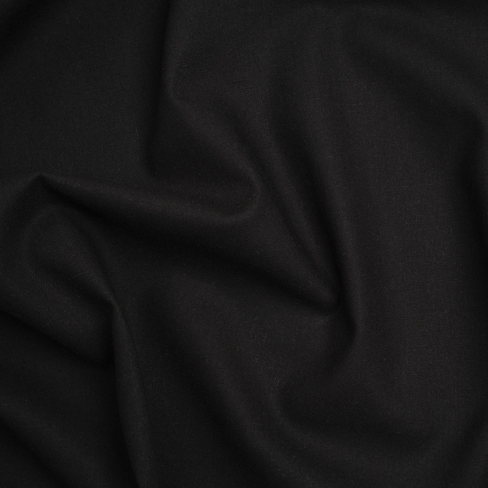 Cotton and Linen Quilting Woven by FIGO Studio - Black - Tint Collection