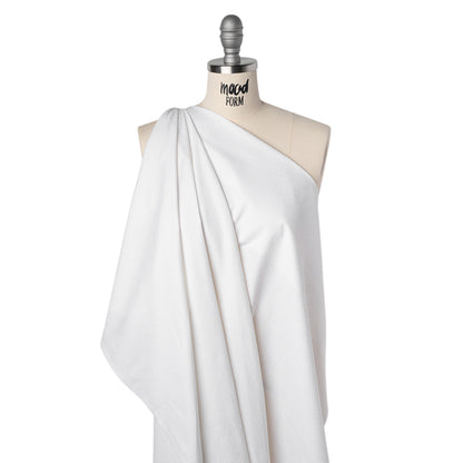Printed Quilting Cotton by Ghazal Razavi for FIGO Studio - White on White Hexies - Dovetail Collection