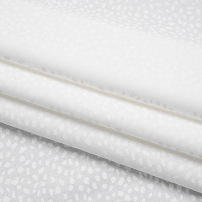 Printed Quilting Cotton by Ghazal Razavi for FIGO Studio - White on White Spotty - Dovetail Collection Folded