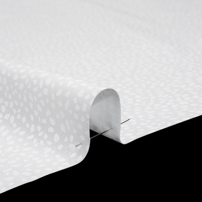 Printed Quilting Cotton by Ghazal Razavi for FIGO Studio - White on White Spotty - Dovetail Collection Detail