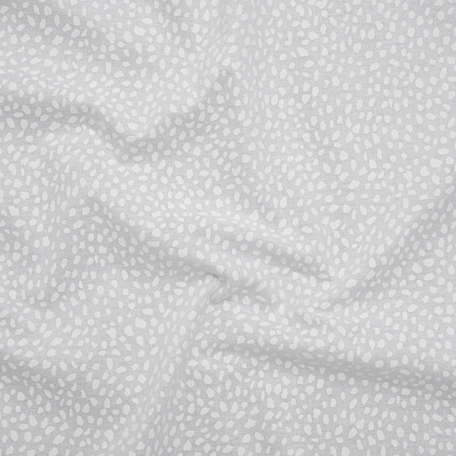 Printed Quilting Cotton by Ghazal Razavi for FIGO Studio - White on White Spotty - Dovetail Collection