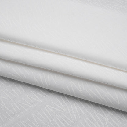 Printed Quilting Cotton by Ghazal Razavi for FIGO Studio - White on White Grass - Dovetail Collection Folded