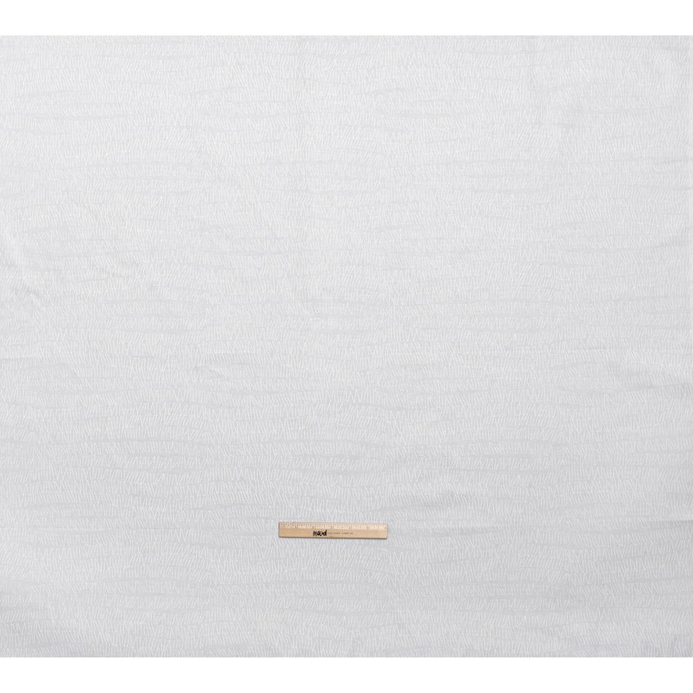Printed Quilting Cotton by Ghazal Razavi for FIGO Studio - White on White Grass - Dovetail Collection Full