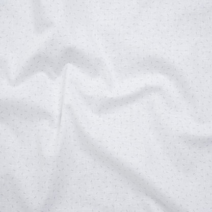 Printed Quilting Cotton by Ghazal Razavi for FIGO Studio - White and Gray Dashes- Dovetail Collection