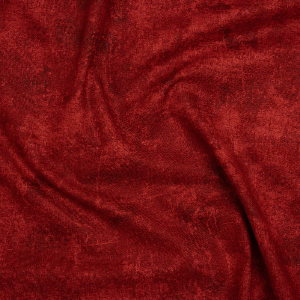Printed Quilting Cotton by Northcott - Merlot Painterly Texture - Canvas Collection - Drape