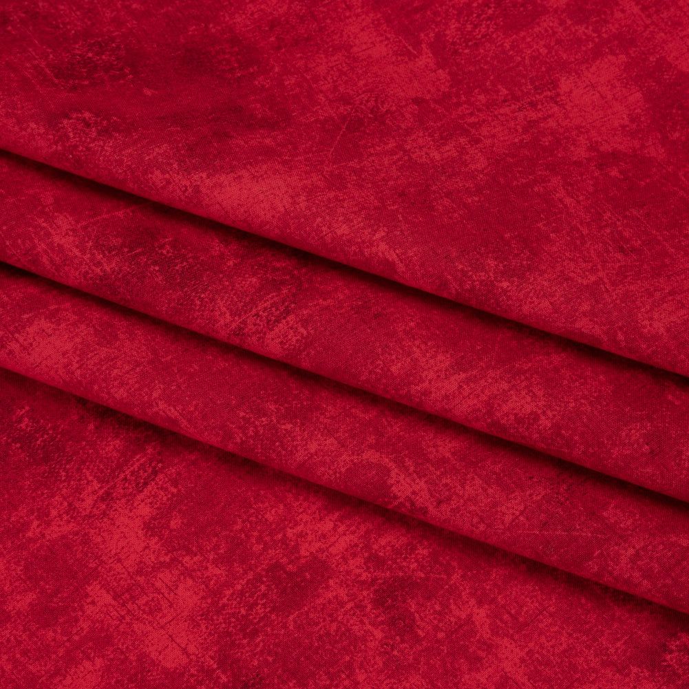 Printed Quilting Cotton by Northcott - Cherry Painterly Texture - Canvas Collection