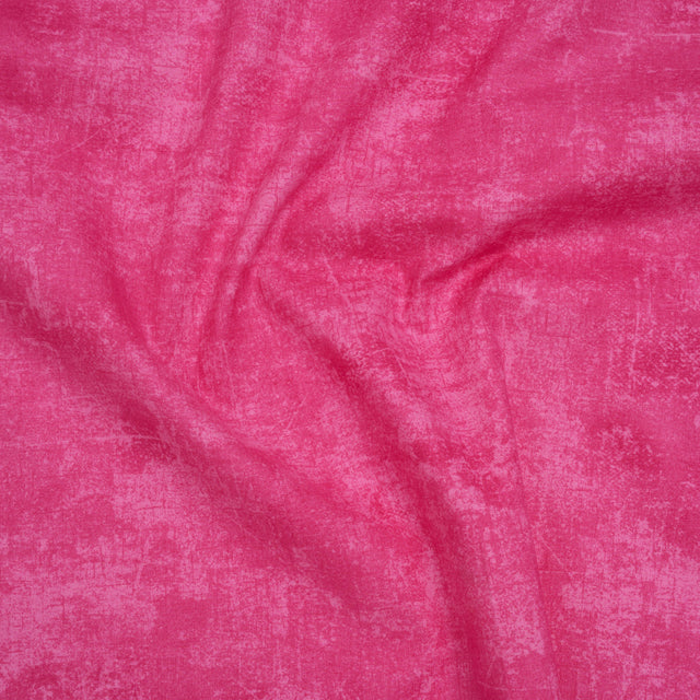 Printed Quilting Cotton by Northcott - Hot Pink Painterly Texture - Canvas Collection