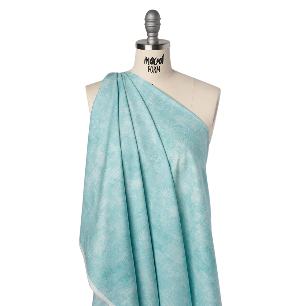 Printed Quilting Cotton by Northcott - Robins Egg Painterly Texture - Canvas Collection - Folded