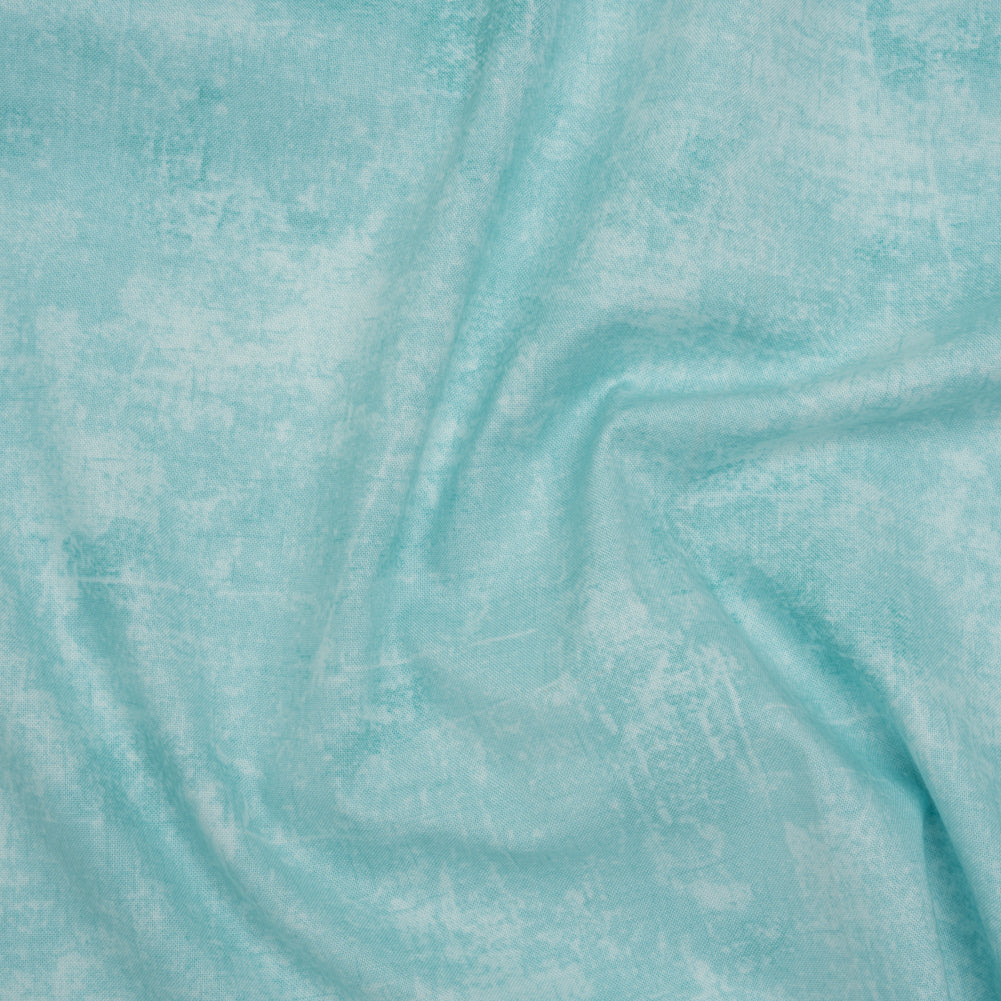 Printed Quilting Cotton by Northcott - Robins Egg Painterly Texture - Canvas Collection - Drape